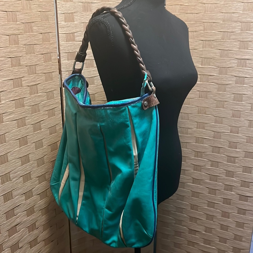Tano Distressed Hobo Handbag